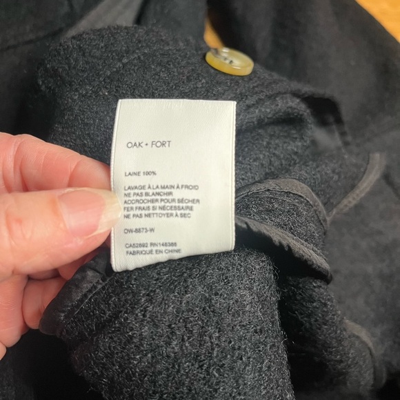 EUC Oak + Fort- 100% Wool Long Shacket. Size S - Picture 4 of 9